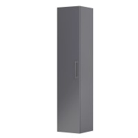 Roltechnik Geo 165 cm magas, nyíló ajtós fali kiegészítő szekrény, matt szürke színben