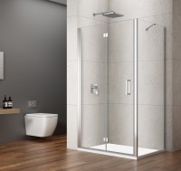 Sapho Gelco Loro harmonika 80 cm zuhanyajtó + fix 120 cm fal kialakítású zuhanykabin - KIÁRUSÍTÁS