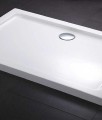 Besco Alpina Slim (alacsony) téglalap 100x80x5,5 cm akril zuhanytálca
